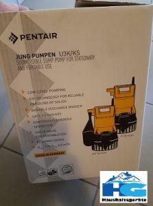 Jung Pumpen Tauchpumpe U3KS im Test Verpackung