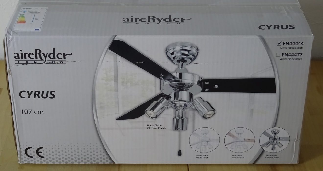 AireRyder Deckenventilator Cyrus mit Beleuchtung im Test